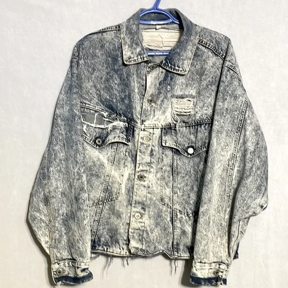 Hollywood Era Jackets Coats Vintage Hollywood Era Distressed Jean Jacket Poshmark